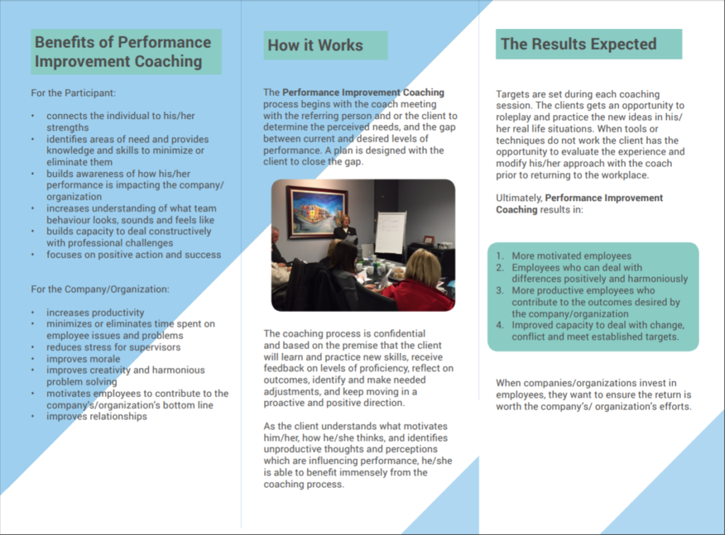 Performance Improvement Coaching Services